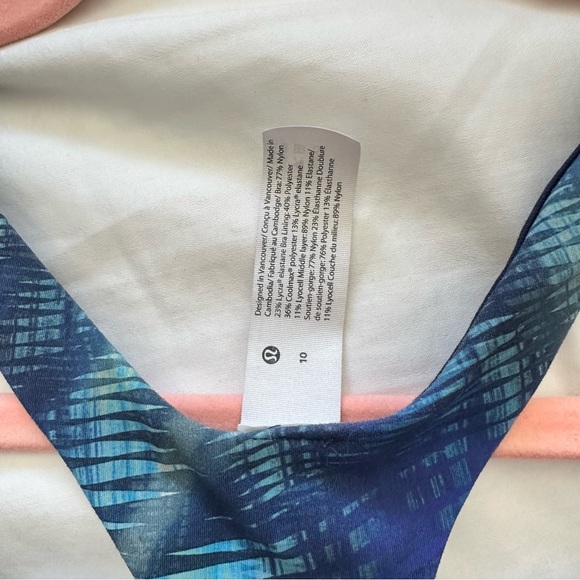 [SOLD] Lululemon Wunder Train Bra, Size 10 C/D Cup, Shapeshifter Flux Blue - Picture 4 of 5